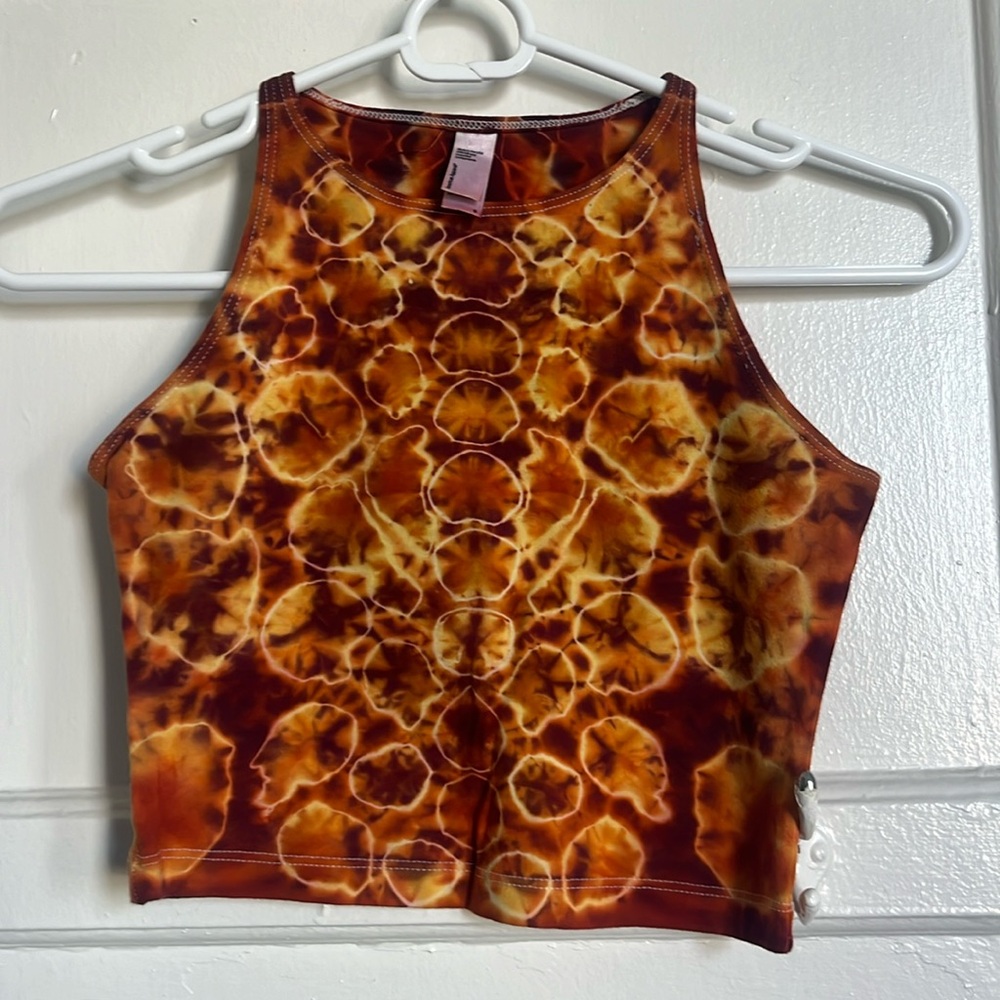 Hand Made Tie Dye Crop Tank